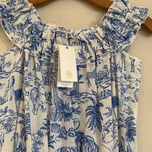 Tory Burch Linen Midi Safari Dress Size L